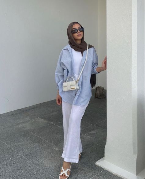 Hijabi Outfits Modest, Islamic Planner, Hijabi Summer Outfits, Hijabi Fashion Summer, Hijab Outfit Summer, Modest Fashion Muslim, Modest Outfits Muslim, Muslim Outfit, Modest Summer Fashion