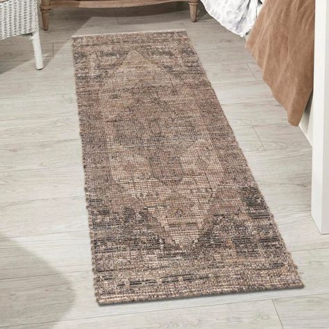 Langley Street Watkin Handmade Hand Loomed Natural/Light Brown Rug & Reviews | Wayfair Light Brown Rug, Bathroom Hallway, Pumpkin Fall Decor, Unique Loom, Rug Natural, Jute Rug, Mud Room, Hallway Decorating, Brown Rug