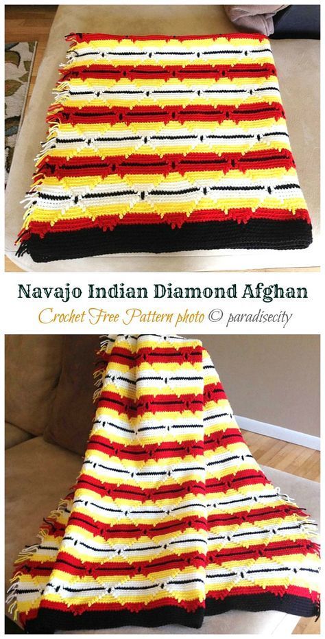 Crochet Navajo Blanket Pattern Free, Indian Crochet Patterns, Southwest Crochet Patterns Free, Navajo Crochet Afghan Pattern Free, Crochet Indian Blanket Free Pattern, Crochet Southwest, Crochet Navajo, Native Blankets, Blanket Ideas Crochet