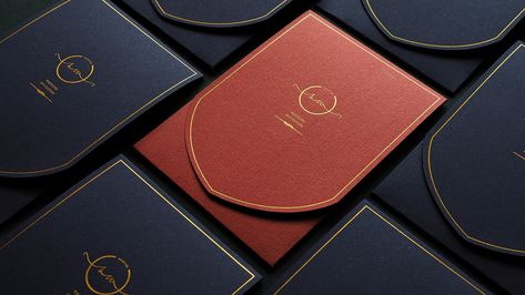 Xu & Wang's Wedding Invitation on Behance Vip Card Design, Luxury Invitation Design, Graphic Design Invitation, Luxury Envelope, Wedding Graphic Design, Hotel Key Cards, Jewelry Store Design, Design Invitation, Vip Card