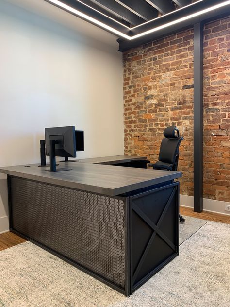 Industrial L Desk, Industrial L Shaped Desk, L Shape Office, L Shape Desk Office, Shaped Desk, L Shape Office Desk, L Shaped Office, L Shape Office Table Design, Shop Bathroom Ideas