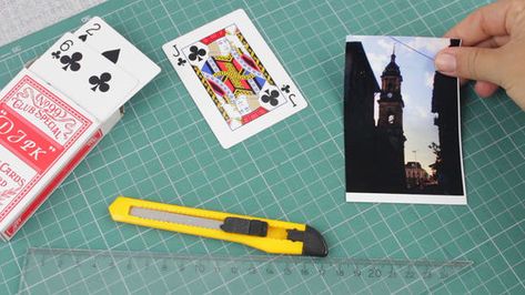 How to Make Playing Cards: 11 Steps (with Pictures) - wikiHow How To Make Playing Cards, Diy Deck Of Cards, Playing Cards Art Projects, Personalized Deck Of Cards, Blank Playing Cards, Photo Playing Cards, Diy Playing Cards, Playing Card Crafts, Personalized Playing Cards