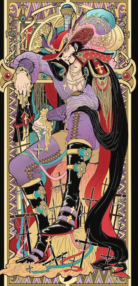 Mihawk One Piece, Cp9 One Piece, Card Wallpaper, Dracule Mihawk, Hawk Eye, One Piece Tattoos, One Piece Cartoon, One Piece Wallpaper Iphone, Japon Illustration