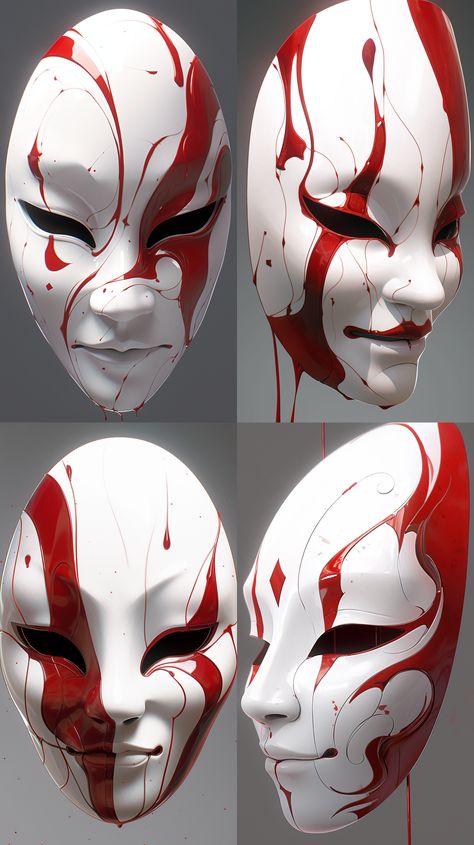 Japan mask resin Simple Mask Design, Cool Mask Designs, Kabuki Mask Design, Japanese Mask Design, Oni Mask Drawing, Japan Mask, Comedy Mask, Kabuki Mask, Aesthetic Desk Setup