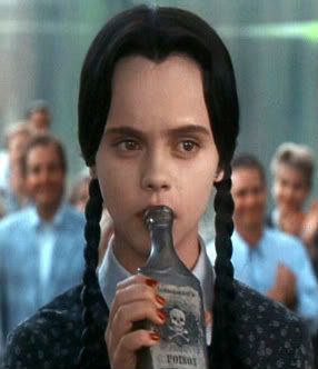 Wednesday Addams { poison bottle } Addams Family, Wednesday Addams