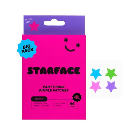 Starface Party Pack Big Pack Hydro-Stars, Colorful Hydrocolloid Pimple Patches, Absorb Fluid and Reduce Inflammation, Cute Star Shape (96 Count)  FROM: Starface on amazon  LINK TO PURCHASE: https://amzn.to/3wod9vT Hydro Stars, Easter 2024, Pimple Patches, Pimple Patch, Pimples Overnight, Cute Star, Star Party, Party Pack, Cute Stars