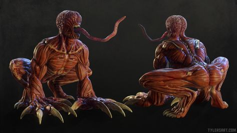 ArtStation - Licker, Tyler Wilson Resident Evil Monsters, William Birkin, Resident Evil Series, Tyrant Resident Evil, Body Horror, Resident Evil 5, Resident Evil 2, Resident Evil Collection, Zombie Art