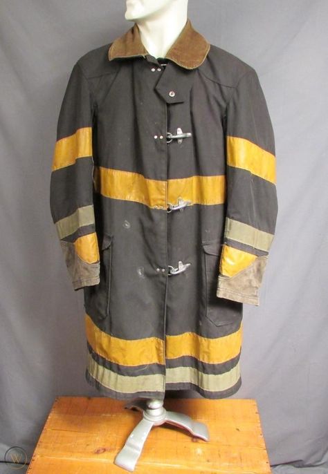 Firefighter Jacket, Turnout Gear, Mike Mignola, Mini Collection, Character References, Work Jackets, Fallout, Vintage 1960s, Wool Coat