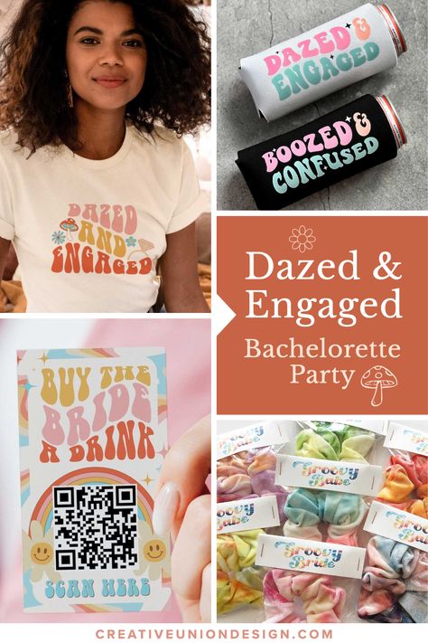 Dazed And Confused Party Theme, Boozed And Confused Bachelorette, Mushroom Bachelorette Party, Dazed & Engaged, Flower Power Bachelorette Party, Bachelorette Party Weekend Ideas, Hippie Bachelorette Party, Bachelorette Desserts, Dazed And Engaged Bachelorette Party