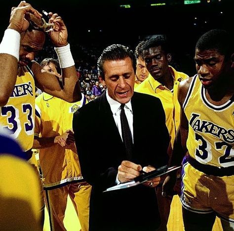 Pat Riley's Lake Show Showtime Lakers, Kareem Abdul-jabbar, Coach Basketball, Lakers Win, Pat Riley, James Worthy, Winning Time, Small Habits, James Clear