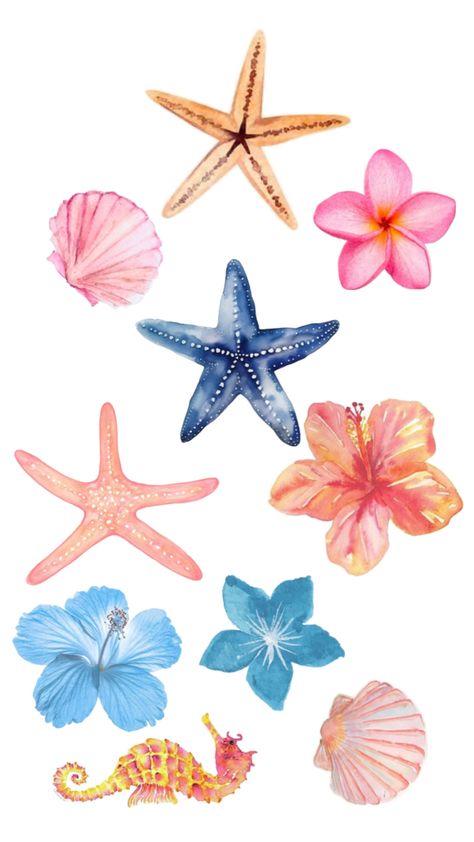 Ocean Flowers, Summer Drawings, Ocean Themes, Sea World, Sea Animals, Book Of Shadows, Types Of Art, Madagascar, Animal Crossing