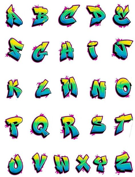 Free Graffiti Fonts, Desain Ux, Graffiti Name, Alphabet Graffiti, Graffiti Names, Graffiti Lettering Alphabet, Graffiti Art Letters, Graffiti Words, Graffiti Lettering Fonts