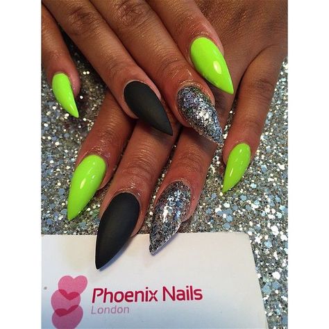 Lime Green Nails, Neon Green Nails, Polish Art, Super Nails, Popular Nails, 3d Nail, 3d Nail Art, French Tip Nails, Powder Nails