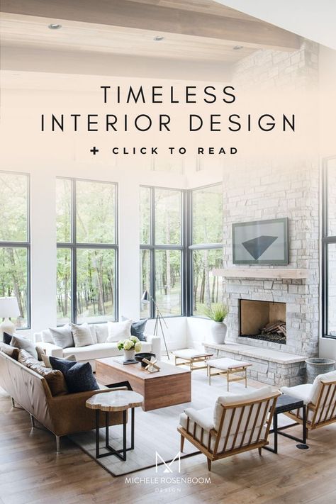 There have been so many times that a client has asked me to design an interior that was timeless or wouldn’t go out of style. Although it's not guaranteed, there are some things you can do to make it easier for your home to change, as your taste changes over time. Here are 7 tips for creating a timeless design in your home. For help with your next design project, visit michelerosenboom.com Timeless Design Interior, Timeless Interior Design Style, Timeless House, Classic Cabinets, Timeless Interior Design, Timeless Interior, Timeless Interiors, Studio Mcgee, Cabinet Styles