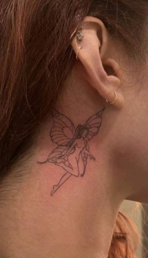 Pixie Tattoo, Behind Ear Tattoos, Wrist Tattoo Designs, Small Girly Tattoos, Petite Tattoos, Spine Tattoos For Women, Fairy Tattoo, Classy Tattoos, Badass Tattoos