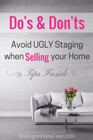 Do's and Don'ts to Avoid Ugly Staging when Selling your Home Farmhouse Side Table, Home Staging Tips, Cute Dorm Rooms, Sell My House, Real Estate Advice, Home Selling Tips, Room Transformation, Selling Your House, Flipping Houses