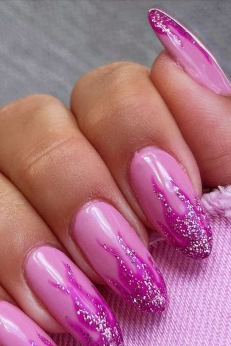 Nail Designs Barbiecore Nails, Barbiecore Aesthetic, Nail Looks, The Trend, Cute Nails, Nail Inspo, Hot Pink, Give It To Me, Nail Designs