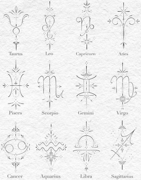 Tattoo Ideas Astrology Zodiac Signs, Aries Geometric Tattoo, 2x2 Tattoo Ideas For Women, Taurus Astrology Tattoo, Taurus Sign Tattoo, Small Libra Tattoo, Small Fine Line Tattoo Women, Fine Line Geometric Tattoo, Mystical Tattoos For Women