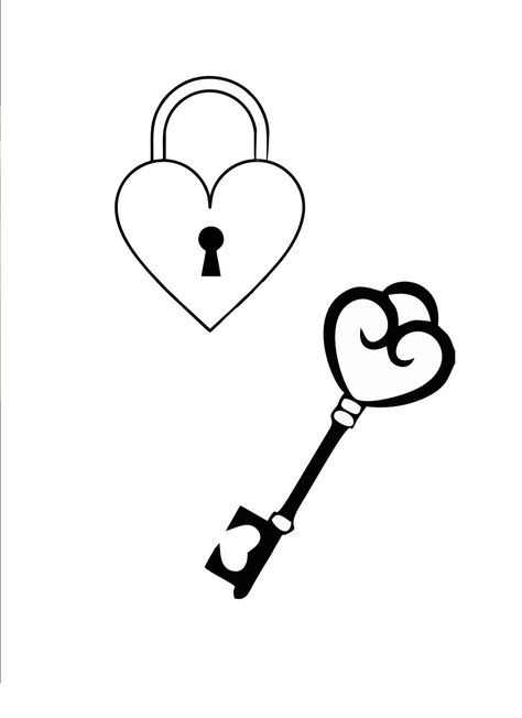 Lock And Key Illustration, Lock And Key Drawing, Key And Lock Tattoo, Lock Tattoo, Locket Tattoos, Key Drawings, Keys Wedding, Lock And Key, Couple Tattoos