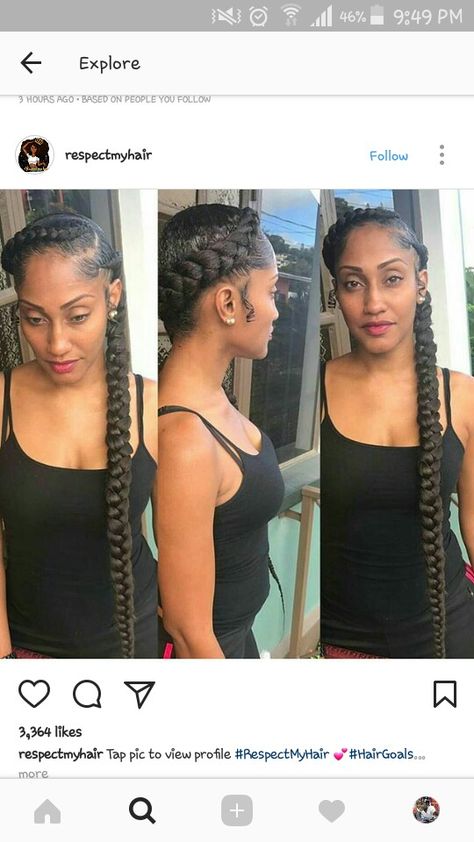 Feed In Braids, Two Braid Hairstyles, Feed In Braids Hairstyles, Hair Cute, Pelo Afro, Feed In Braid, Two Braids, Beautiful Braids, Girls Braids