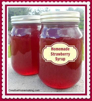 Homemade Italian Soda, Homemade Strawberry Syrup, Canned Strawberries, Canning Jam, Canned Food Storage, Italian Soda, Homemade Syrup, Strawberry Syrup, Jam And Jelly