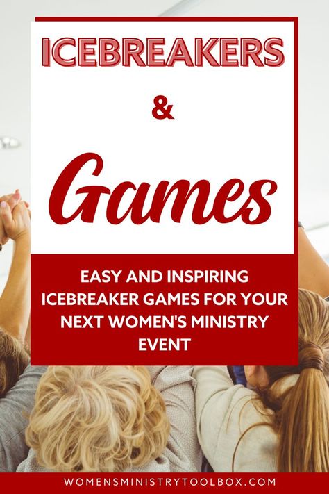 Looking for EASY and INSPIRING icebreaker games for your next women's ministry event? Tap to check out my favorite icebreaker games! I’ve Breaker Games For Women, Conference Games For Adults, Womens Ice Breaker Games, Games For Ladies Night Small Groups, Ice Breakers For Ladies Ministry, Women’s Ice Breaker Games, Women Retreat Games, Games For Ladies Night Woman Fun, Group Ice Breakers For Women