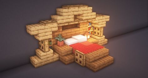 BuildingBuilds on Instagram: “Little Bed Design made by me :) should we do more of these small designs? ———————————————- [Version: Java 1.14.4] [Shader: BSL ] [Texture…” Bed Designs Minecraft, Minecraft Decoration, Minecraft Bedroom, Diy Minecraft, Minecraft Medieval, Cool Minecraft Houses, Minecraft Room, Cute Minecraft Houses, Minecraft Furniture