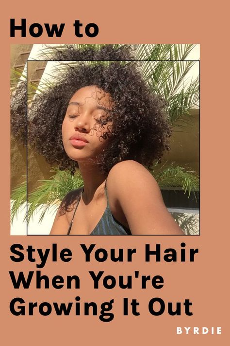 Easy Styling Tricks for When You're Growing Out Your Hair Growing Out Undercut, Growing Out Your Hair, Growing Out Pixie Cut, Growing Out A Bob, How To Style Hair, Ways To Style Your Hair, Hair Stages, Cute Hairstyles Updos, Curly Layers