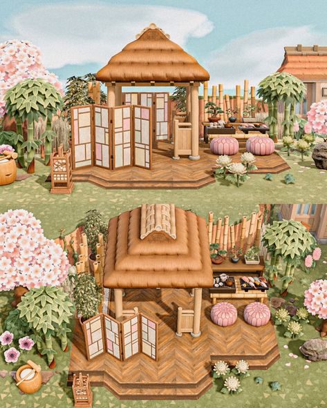 Animal Crossing Walkway Ideas, Acnh Villagers Homes Layout Size, Acnh Azumaya Gazebo Ideas, Inspiration Animal Crossing New Horizon, Acnh Design Ideas, Acnh Museum Exterior, Acnh Island Designs, Animal Crossing Entrance, Acnh Japanese