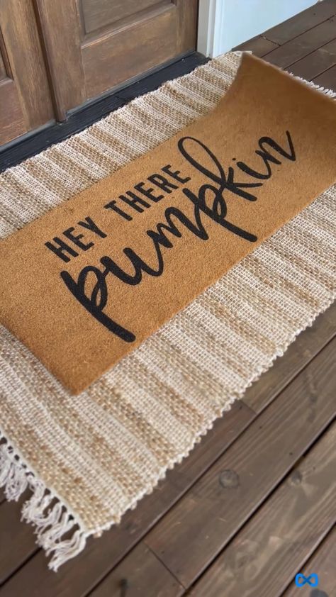 Pumpkin Doormat, Seasonal Decor Fall, Hey There Pumpkin, Fall Doormat, Scatter Rugs, Amazon Home Decor, Hey There, Front Door Decor, Fall Harvest