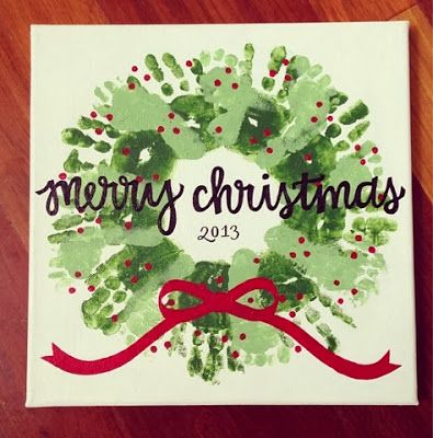 Hand Print Art, Christmas Wreath Craft, Baby Christmas Crafts, Footprint Crafts, Christmas Party Activities, Christmas Crafts For Toddlers, Handprint Crafts, Preschool Christmas, Classroom Crafts