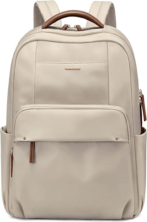 Laptop Backpack for Women Computer Bag Casual Daypack Fits 15.6 Inch Notebook Work Travel Backpacks (Apricot) : Amazon.ca: Electronics Laptop Backpack Amazon, Bags Inspiration, Travel Backpacks, Luggage Strap, Backpack For Women, Computer Bag, Computer Bags, Designer Backpacks, Work Travel