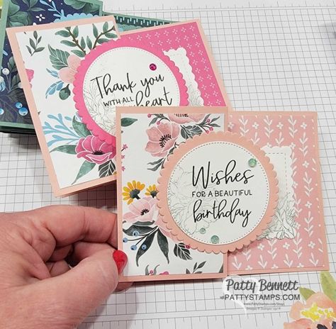 Cards With Flowers, Stampin Up Birthday Cards, Free Stamps, Card Making Tips, Card Making Supplies, Designer Paper, Fancy Fold Cards, Stamping Up Cards, Fun Fold Cards