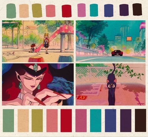 . 80s Anime Color Palette, Miyazaki Color Palette, 90s Anime Palette, Vintage Art Color Palette, Colour Palette Anime, Color Palette Aesthetic Pastel, 90s Colors Palette, 90s Retro Color Pallete, 90s Color Scheme 80s Anime Color Palette, Miyazaki Color Palette, 90s Anime Palette, Vintage Art Color Palette, Colour Palette Anime, 90s Color Scheme, 90's Retro Color Pallete, 90s Animation Aesthetic, Retro Anime Color Palette