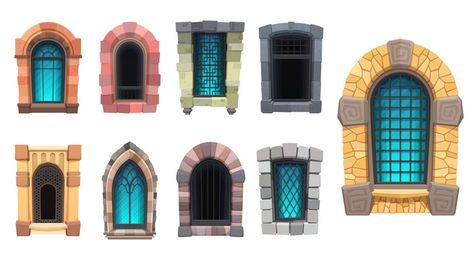 Prison Architecture, Gothic Exterior, Window Sketch, Architecture Vector, Castle Cartoon, Castle Clipart, Castle Vector, Castle Window, Castle Background