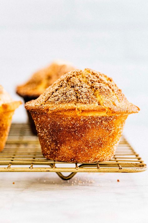 Bakery Style Snickerdoodle Muffins » Hummingbird High Hummingbird Muffins, Snickerdoodle Muffins, Breakfast Brownies, Levain Bakery, Muffin Tops, Snickerdoodle Recipe, Breakfast Sweets, Homemade Muffins, Savory Tart