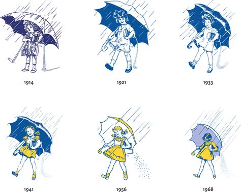 La niñita de la sal!  Reviewed: New Logo for Morton Salt by Addison &Pause for Thought Product Redesign, Window Art Ideas, Don't Rain On My Parade, Morton Salt Girl, Logo Branding Inspiration, Morton Salt, Advertising Slogans, Graphic Aesthetic, Umbrella Girl