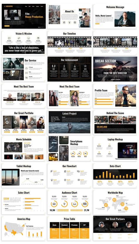 Movie PowerPoint Presentation Template Film Presentation Template, Film Ppt Design, Film Powerpoint Design, Movie Ppt Template, Movie Powerpoint Template, Movie Presentation Template, Cinematic Powerpoint, Film Presentation Design, Movie Presentation Design