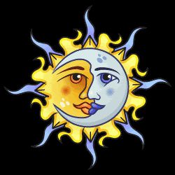 Sun & Moon Tattoo photo SunandMoonTattoo.gif Sun Moon Tattoo, Cow Skull Art, Moon Stars Art, Moon Sun Tattoo, Pictures Of The Sun, Yin Yang Art, Unicorn Tattoos, The Sun And The Moon, Sun And The Moon