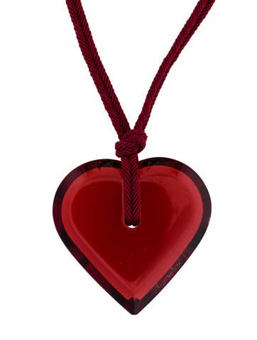 Baccarat Crystal Heart Pendant Necklace Crystal Heart Pendant, Baccarat Crystal, Stain Glass, Baccarat, Crystal Heart, Heart Pendant Necklace, Heart Pendant, Women's Jewelry, Stained Glass