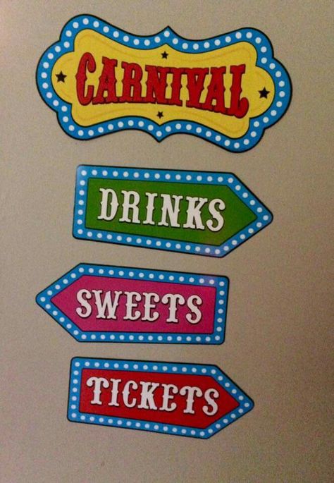 Signs Game Signs, Circus Signs, Carnival Signs, Teacher Appreciation Doors, Locker Signs, Carnival Birthday Party Theme, Kids Carnival, Free Wall Art, Carnival Themed Party