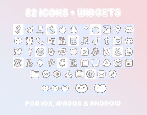 Excited to share the latest addition to my #etsy shop: Gumball Bears IOS, ipadOS and Android Icons Pack https://etsy.me/3uPzxtZ #animal #android #iphone #app #wallpaper #cute #kawaii #pastel #themes App Icons Cute, Wallpaper Cute Kawaii, Ipad Setup, App Wallpaper, Free Symbols, Kawaii Wallpapers, Android Icons, Kawaii App, Ios Layout