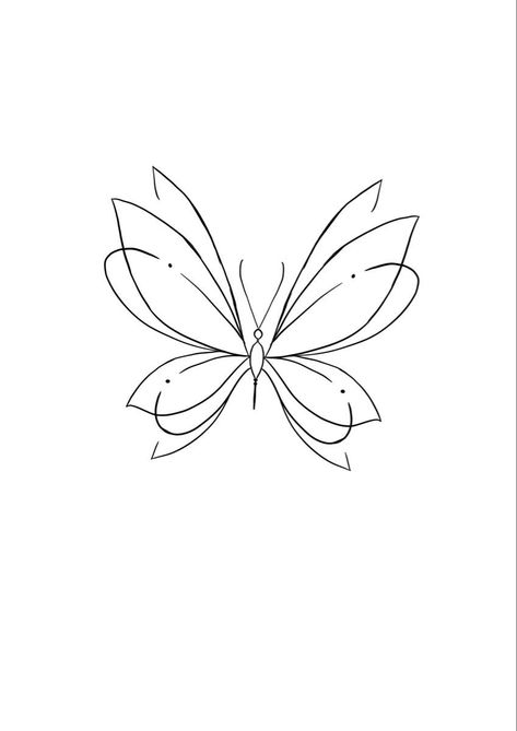 Dainty Tattoos Stencil, Outlined Butterfly Tattoo, Tattoo Stencil Outline Butterfly, Small Tattoo Sketches Simple, Butterfly Silhouette Tattoo, Lotus Butterfly Tattoo, Line Work Butterfly Tattoo, Butterfly Outline Tattoo, Butterfly Drawing Outline