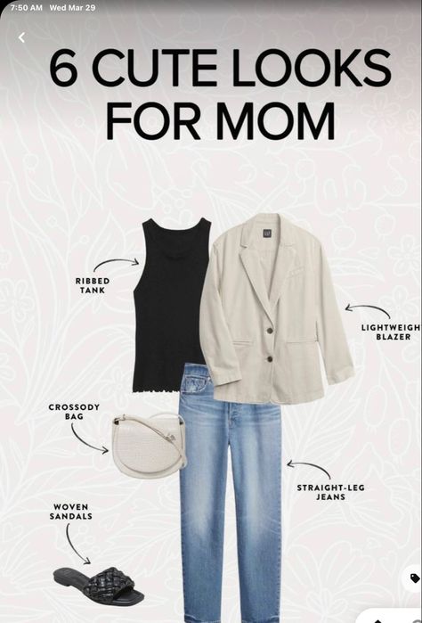 Trendy Mom Outfits Spring, What To Wear 2023, Mom Outfits Spring, Trendy Mom Outfits, Stylish Outfits For Women Over 50, Cute Looks, Summer Outfits For Moms, Trendy Mom, Trends 2023