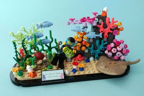 For me, who was born and has lived in the middle of a continent, the importance of our seas and oceans was completely out of sight and out of mind. I ... Lego Fish Tank Decorations, Lego Aquarium Ideas, Lego Fish Tank, Lego Underwater, Lego Ocean, Lego Aquarium, Lego Fish, Lego Zoo, Lego Avatar