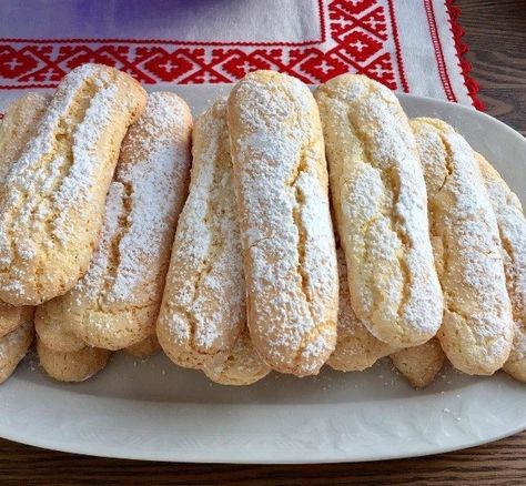 Savoiardi Recipe, Pizza Rustica, French Dessert Recipes, Biscuits Diététiques, Italian Cuisine Recipe, Italian Pastries, Mexican Dessert Recipes, Biscotti Cookies, Biscotti Recipe