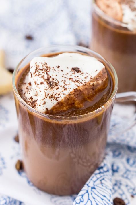 Hot Chocolate Coffee | Sugar and Soul Parisian Hot Chocolate, Chocolate Coffee Recipes, Chocolate Coffee Drinks, French Hot Chocolate, Salted Caramel Chocolate Cake, Coffee Beverages, Tea Treats, Pane Dolce, Delicious Hot Chocolate