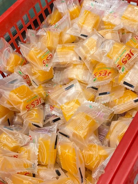 photo of cute orange mango candies Korea Convenience Store Aesthetic, Peelable Gummies, Korea Convenience Store, Convenience Store Aesthetic, Mango Candy, Mango Jelly, Fruit Aesthetic, Store Aesthetic, Jelly Candy