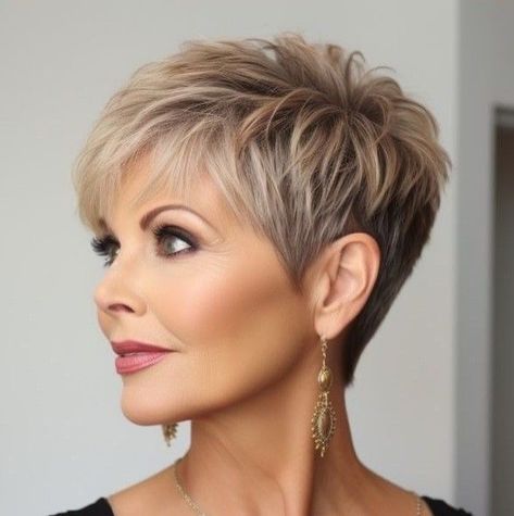 Fine Hair Cuts, Pixie Haircut Fine Hair, Short Hair Back, Short Silver Hair, Short Hairstyles Fine, Short Hair Images, Short Hair Trends, Super Short Hair, Edgy Short Hair