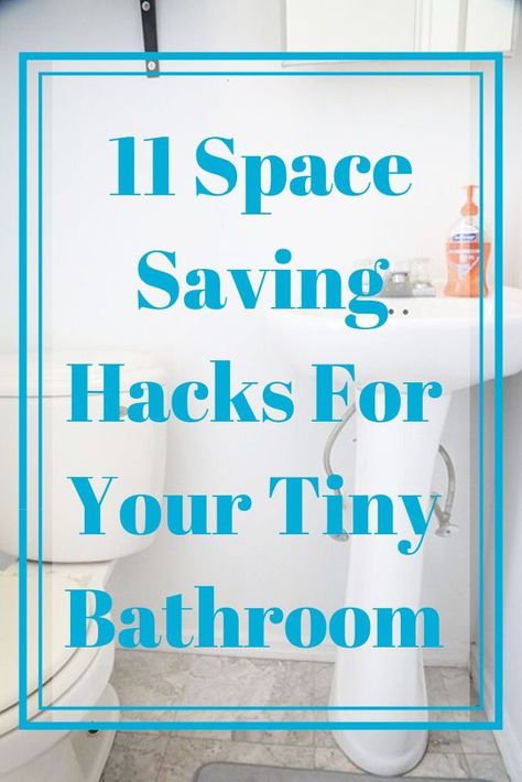 Your tiny bathroom is about to feel a whole lot bigger! Transform your bathroom with these great space saving tips and tricks. #diy #bathroom #smallspace Easy Storage Ideas, Storage Ideas For Small Bathrooms, Ideas For Small Bathrooms, Diy Bathtub, Space Saving Hacks, Saving Hacks, Mirror Room, Closet Renovation, Build Floating Shelves